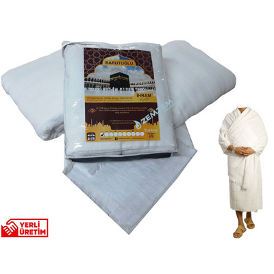 İhram Takımı % 100 Pamuklu 1250 gr - Resim 1